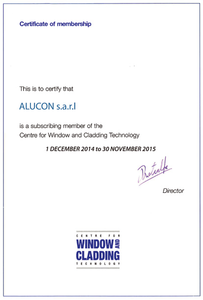 Alucon Certificate